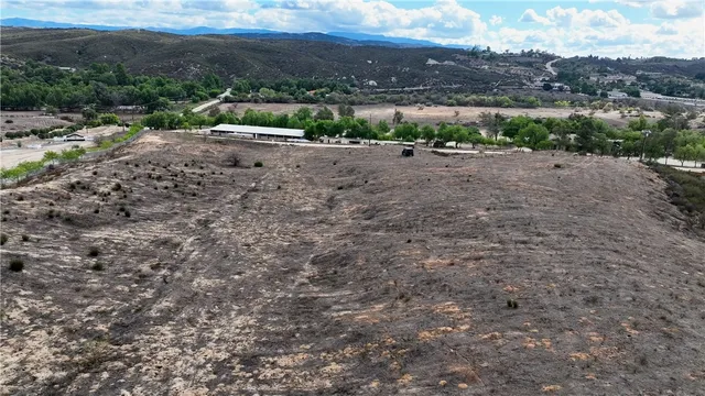 a view of an outdoor space with mountain view