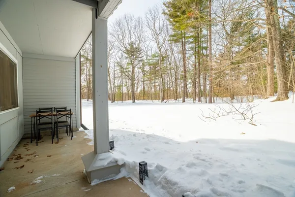 a view of outdoor space with seating area