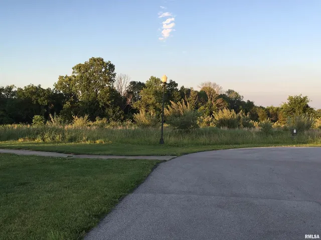 a view of a golf course with a lake