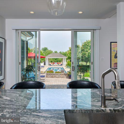 6893 Sladek Road New Hope, PA 18938 - Photo 14 of 53 Kitchen View of Pool