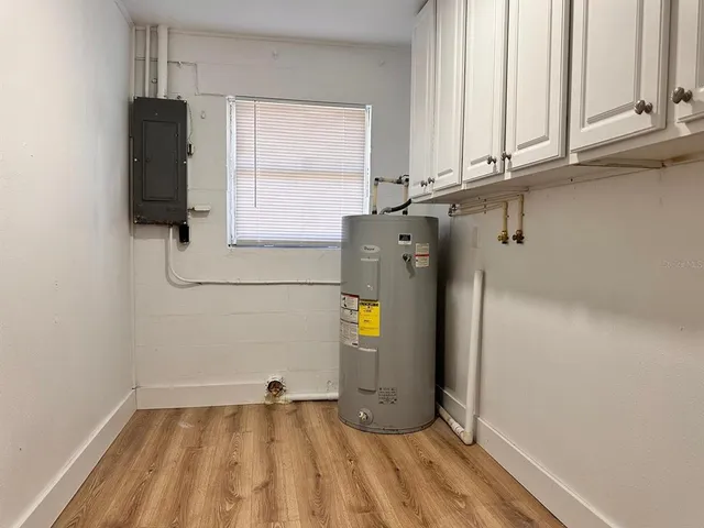 a view of walk in closet with window