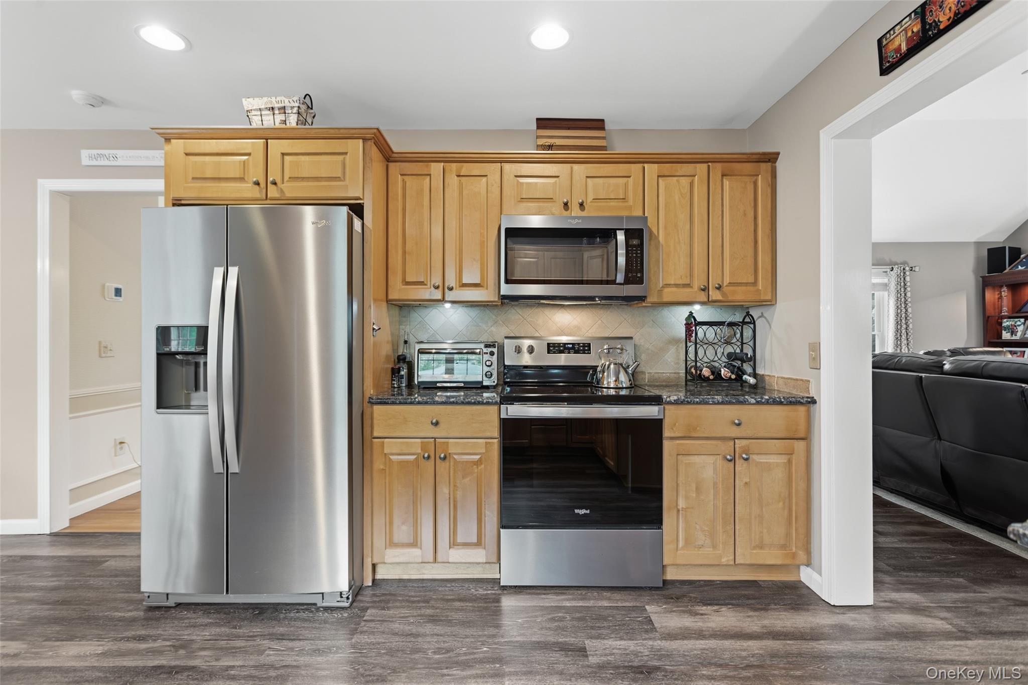 754 Milltown Road Danbury, CT 06811 - Photo 11 of 41 a kitchen with stainless steel appliances granite countertop a refrigerator stove and microwave