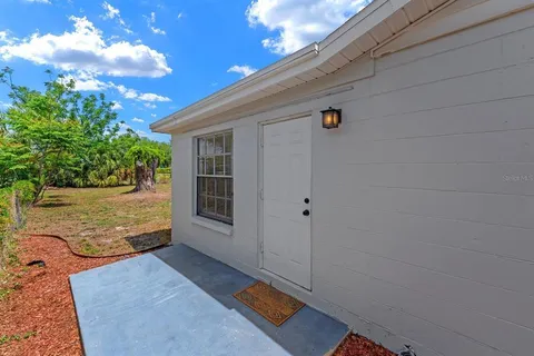 a view of a terrace with sky view