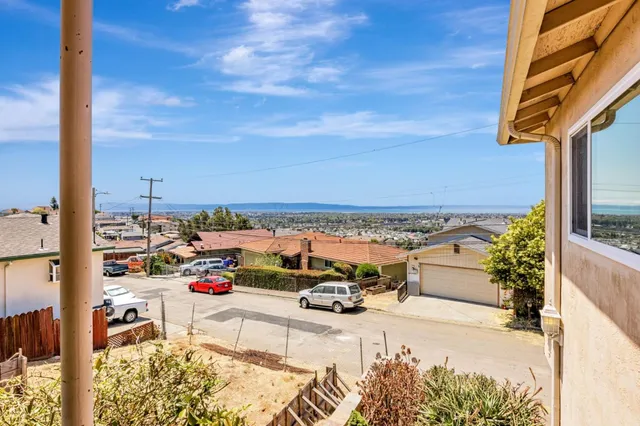 a view of wooden door
