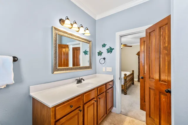 a view of a swimming pool with a table and chairs