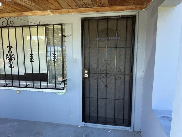 a view of a front door