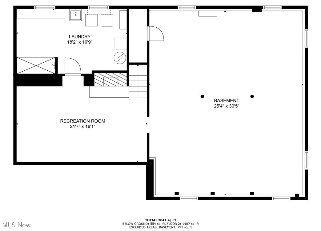 230 Fairfield Road Avon Lake, OH 44012 - Photo 39 of 40 Lower level floor plan