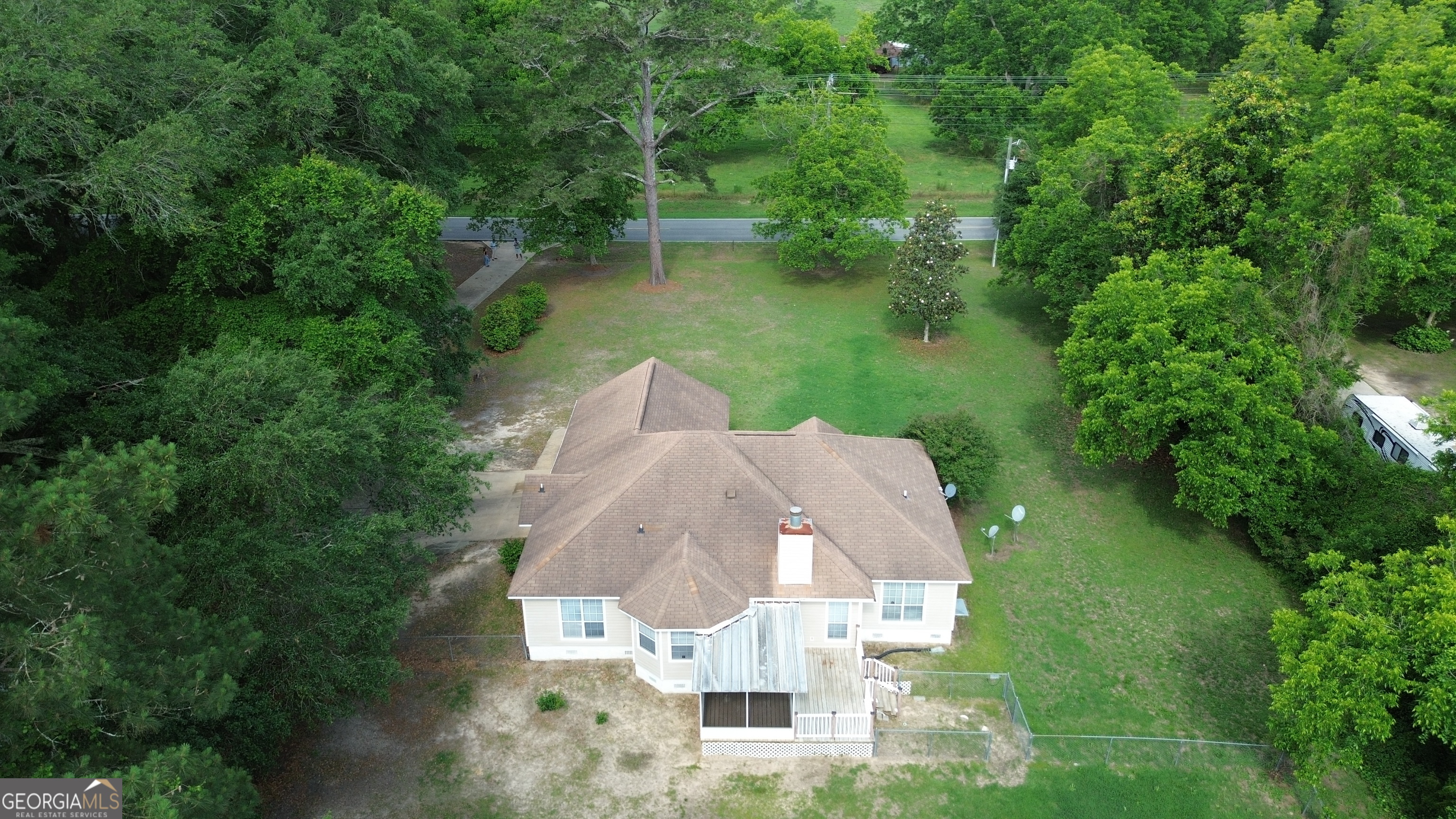 959 Lovers Lane Road Leesburg, GA 31763 - Photo 15 of 19 an aerial view of a house with outdoor space and lake view