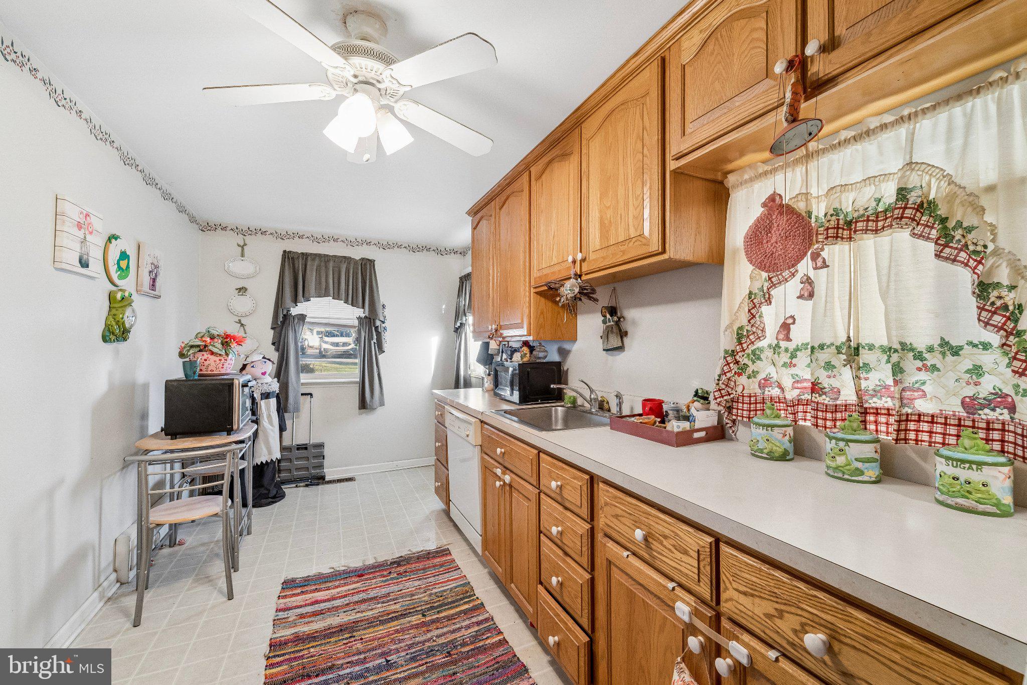 Charming kitchen with warm wood accents.