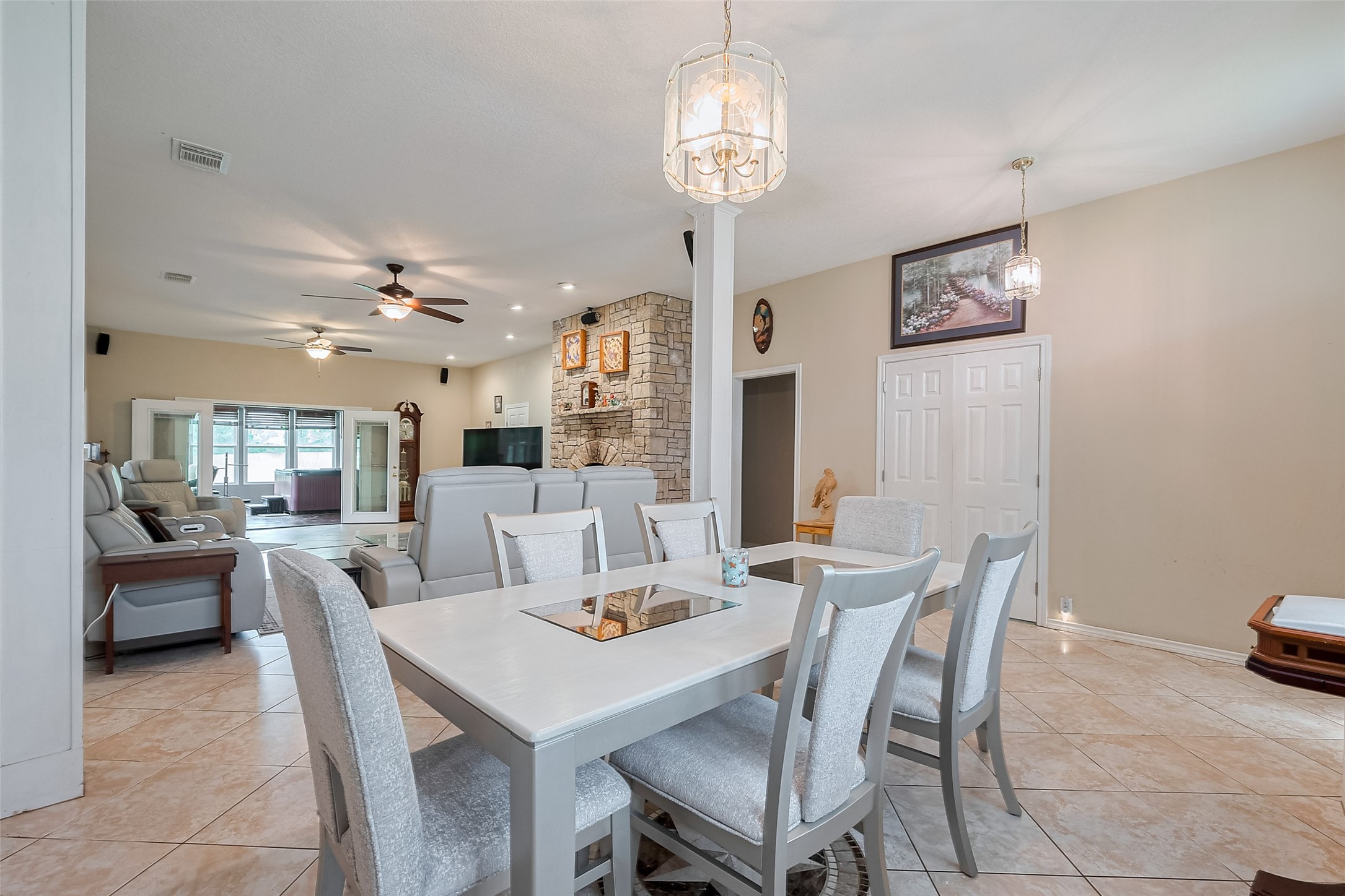 2499 Southline Road Conroe, TX 77384 - Photo 14 of 48 a view of a dining room with furniture