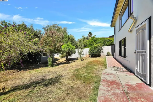 a view of a hallway with wooden floor and a potted plant