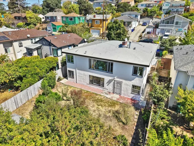 an aerial view of multiple house
