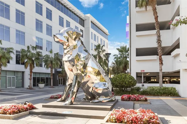 a front view of a building