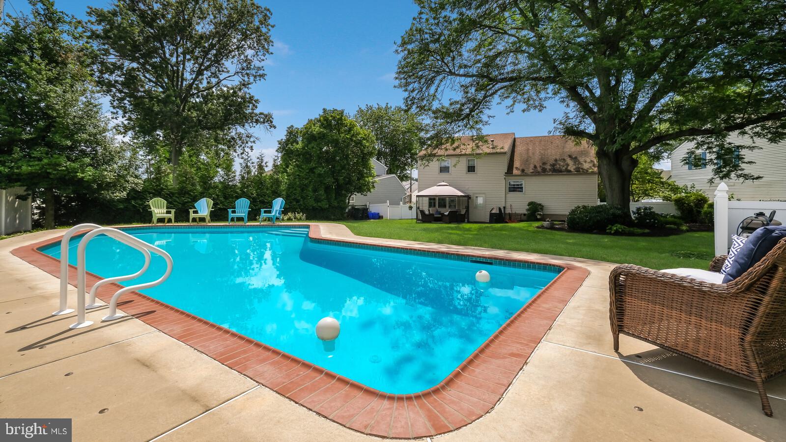 13045 Sewell Road Philadelphia, PA 19116 - Photo 26 of 40 view of the back of the house from the pool