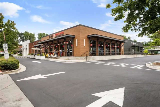 a view of a city from a terrace