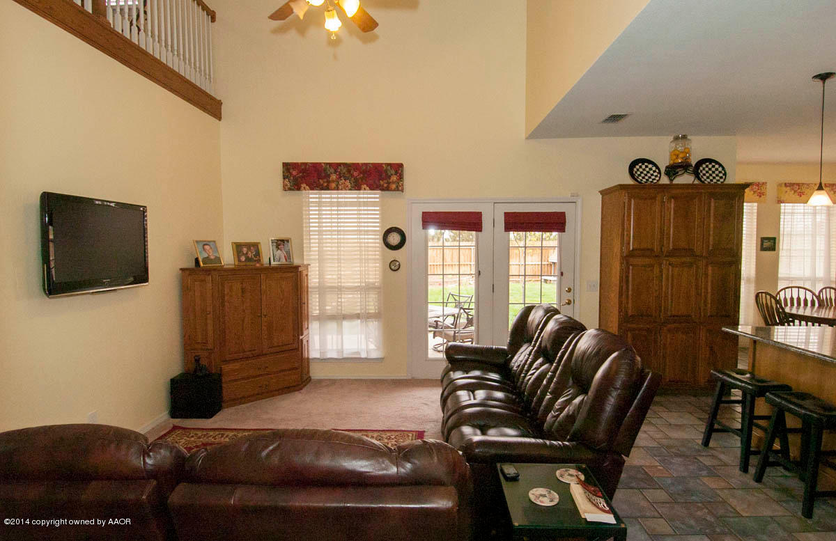 Family Room with view to Back Yard
