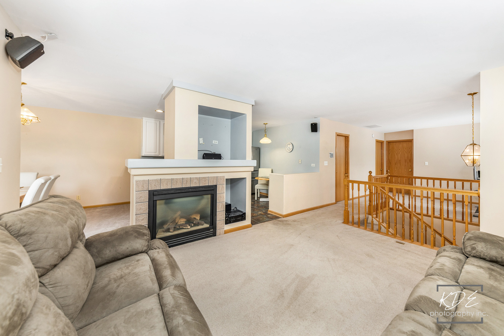 2330 Twilight Drive Aurora, IL 60503 - Photo 3 of 27 a living room with furniture and a fireplace