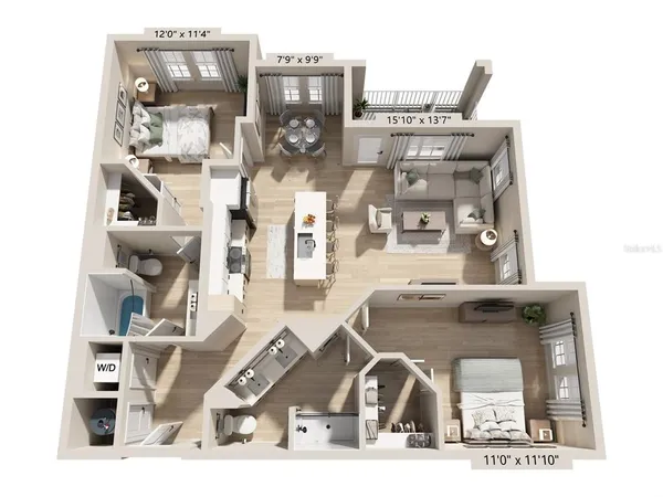 $2,163 | 2285 Crown Vlg Road, Unit B1S, Ocoee, FL 34761