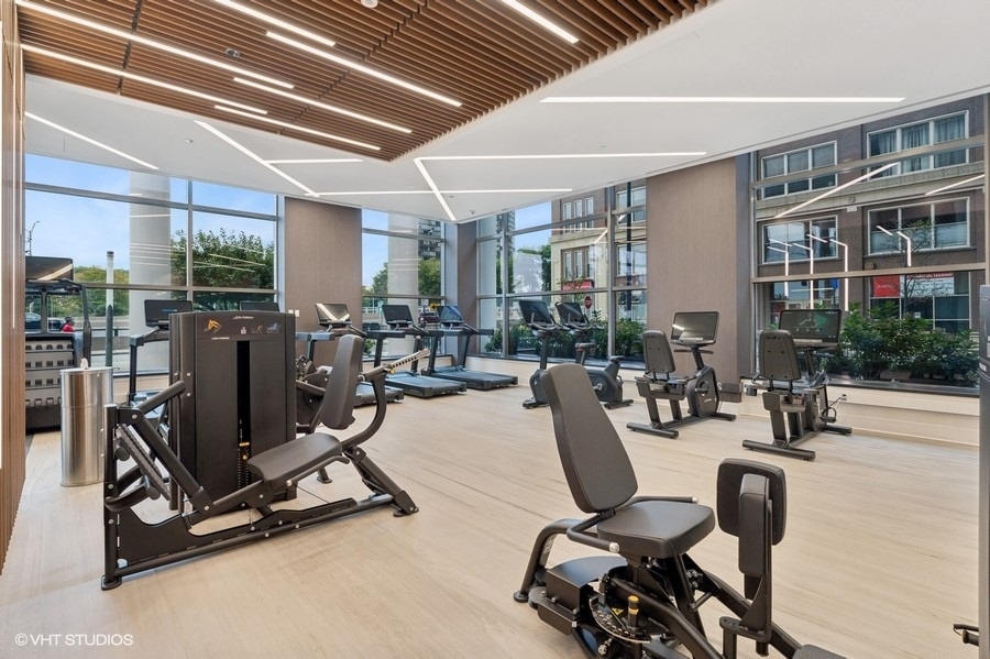 600 North Lake Shore Drive, Unit 1110 Chicago, IL 60611 - Photo 31 of 35 a view of a room with gym equipment