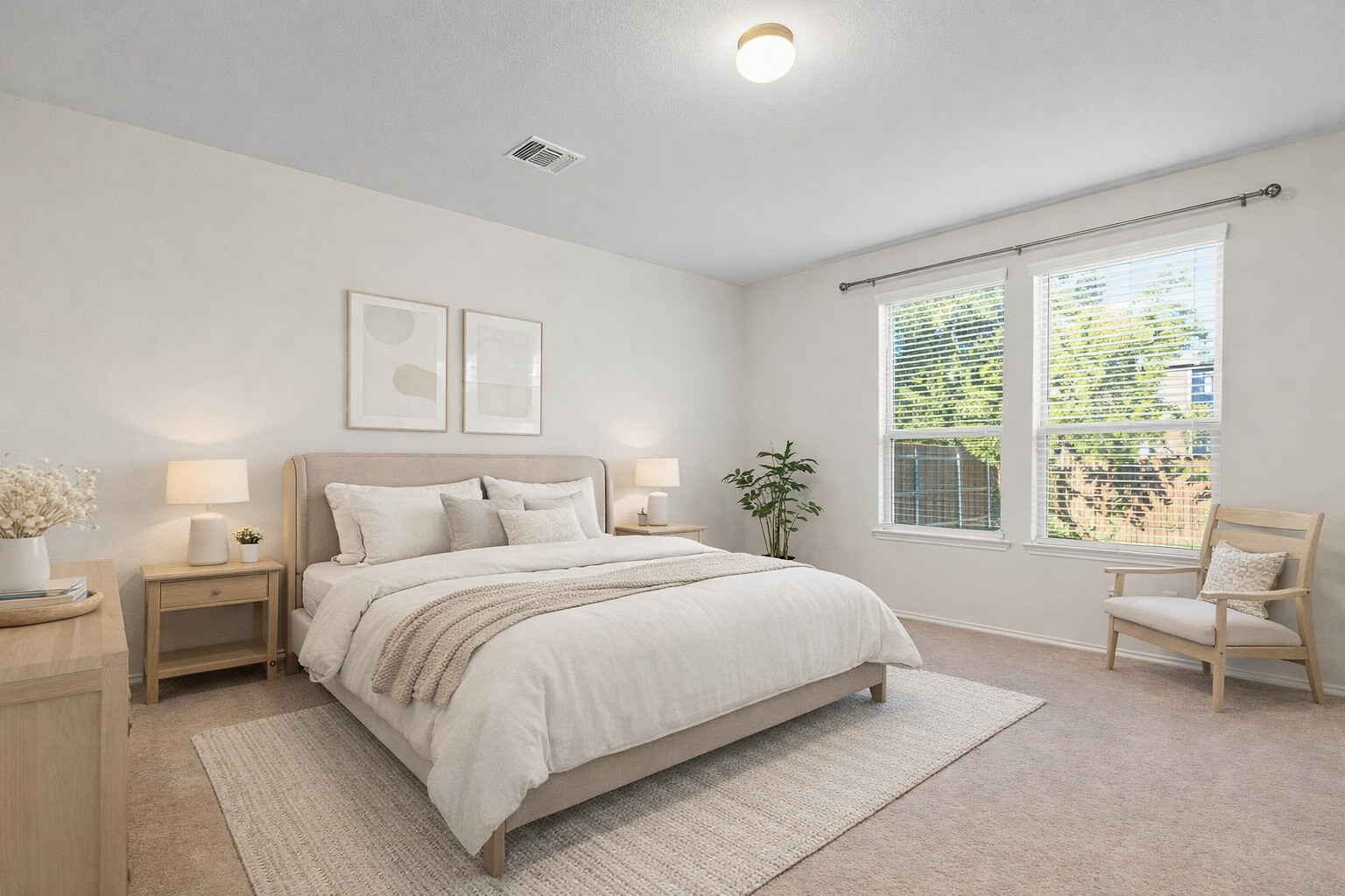 332 Spotted Rail Ridge Leander, TX 78641 - Photo 2 of 38 Virtually staged. Bedroom featuring carpet and baseboards