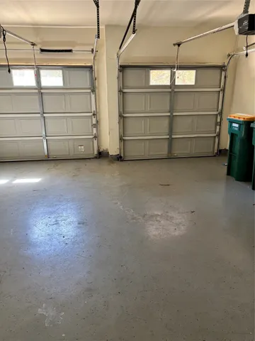 a view of a garage