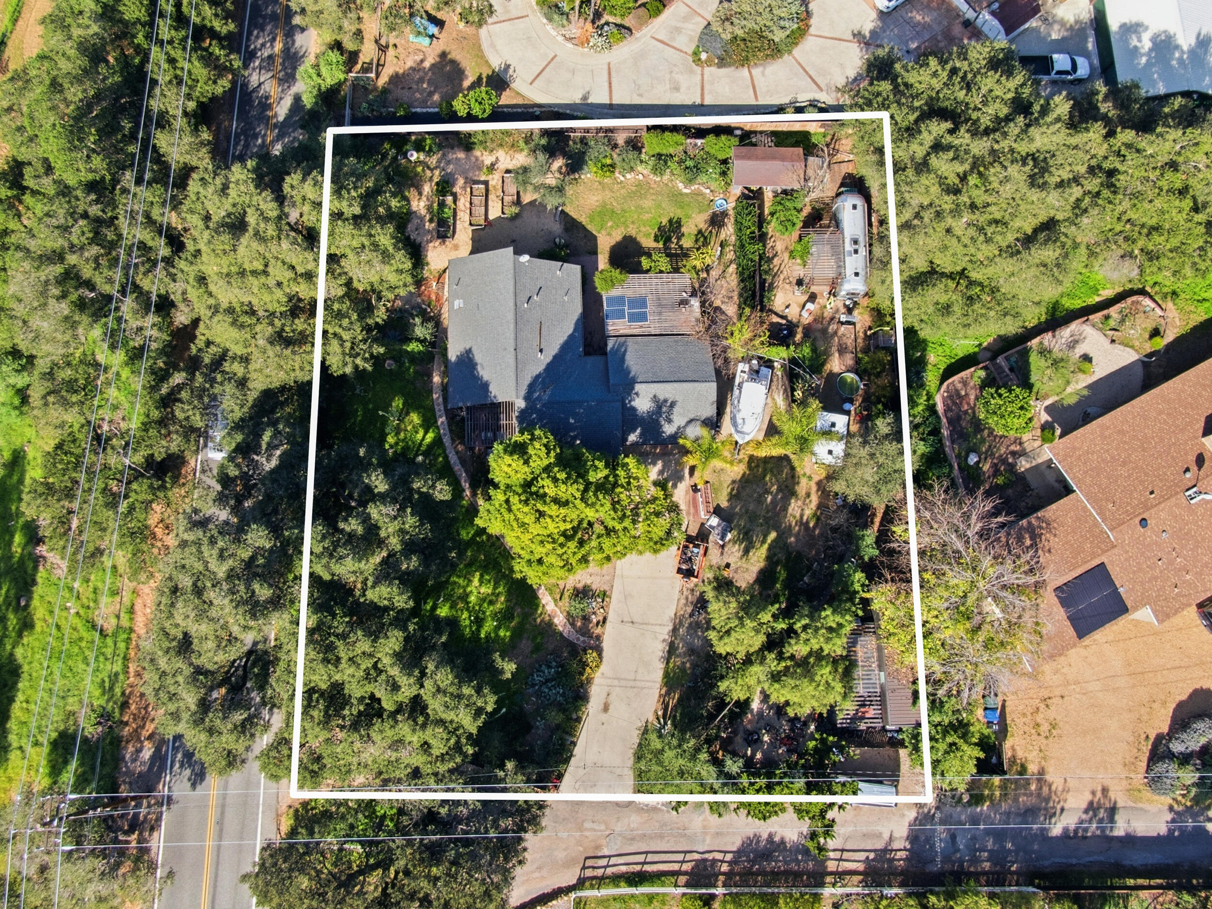 1794 South Rice Road Ojai, CA 93023 - Photo 20 of 33 an aerial view of house with a sign board