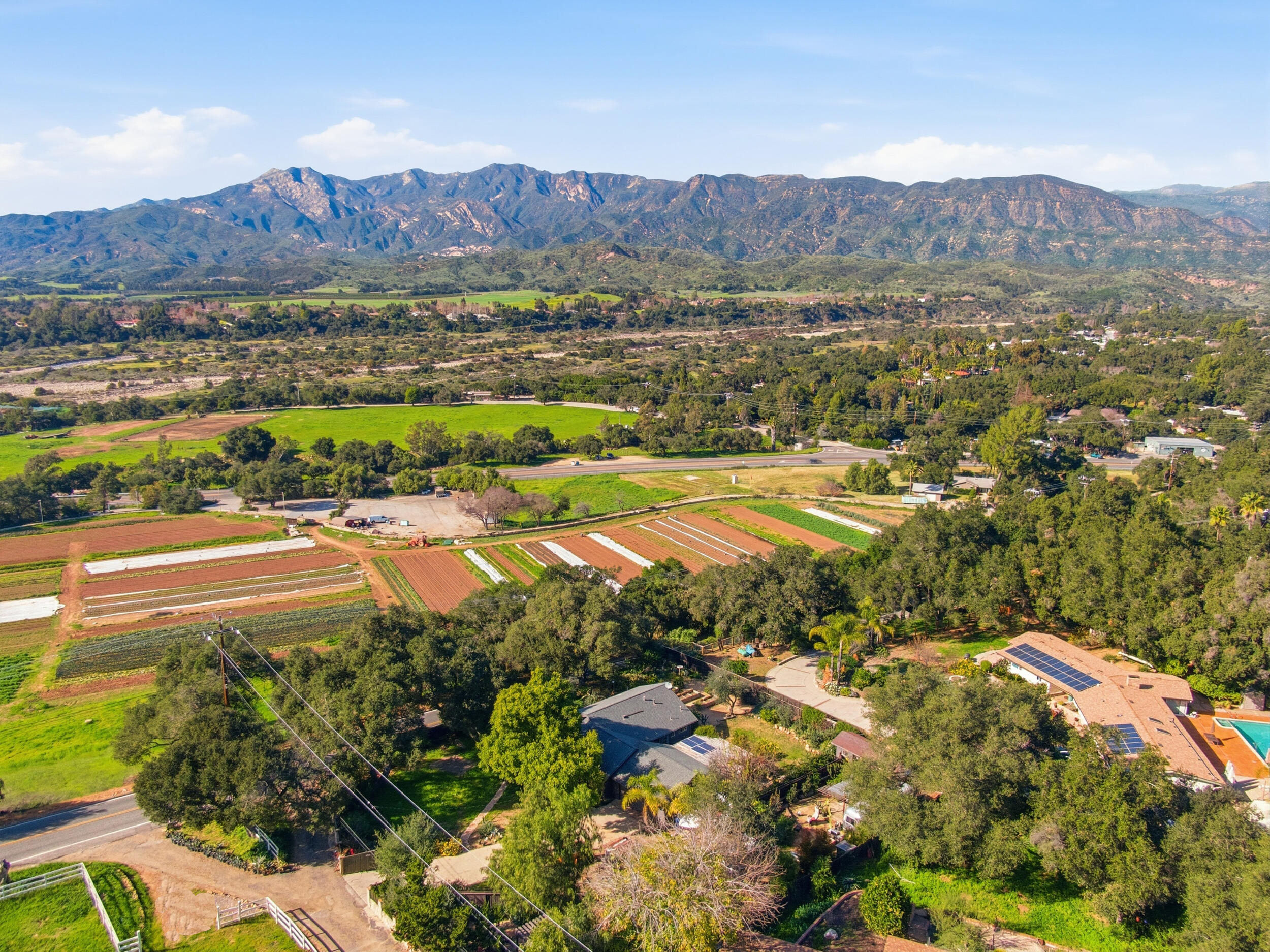 1794 South Rice Road Ojai, CA 93023 - Photo 23 of 33 a view of a city with mountains in the background