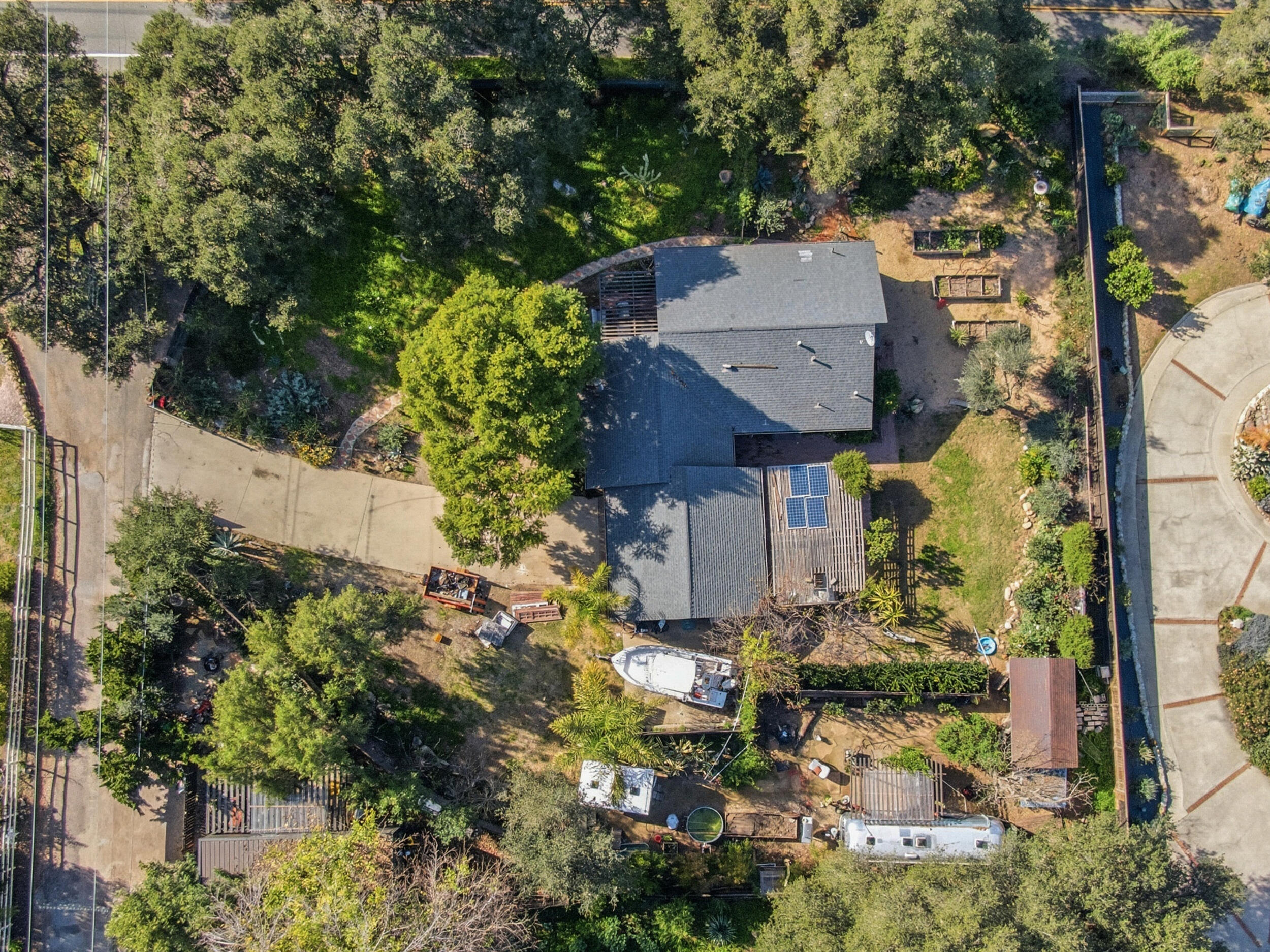 1794 South Rice Road Ojai, CA 93023 - Photo 25 of 33 an aerial view of a house with a yard