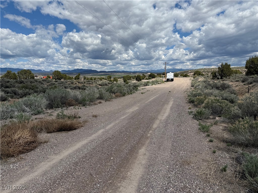 Hickory Pioche, NV 89043 - Photo 17 of 18 View of dirt / gravel road featuring a mountain view