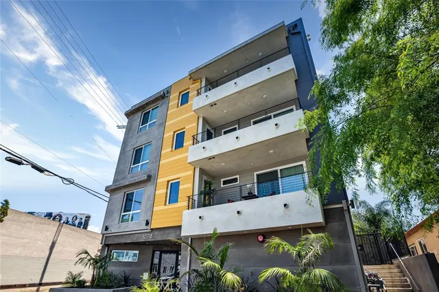 a front view of a building