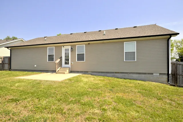 a view of an outdoor space and a yard