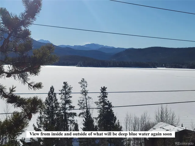 a view of city and mountain