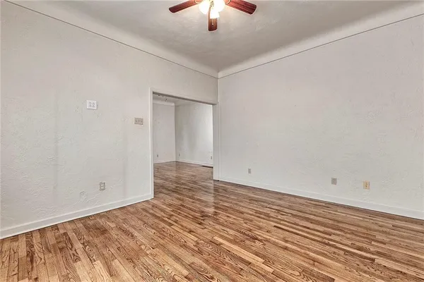 wooden floor in an empty room