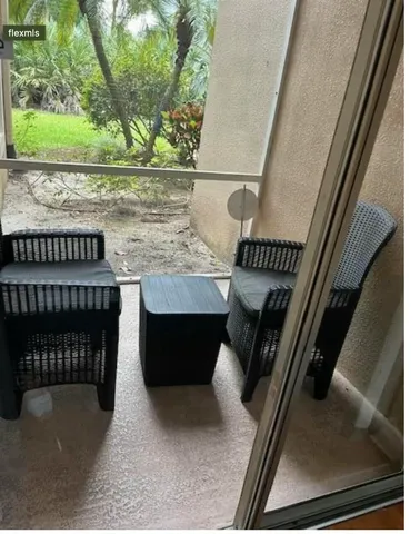 a view of front door