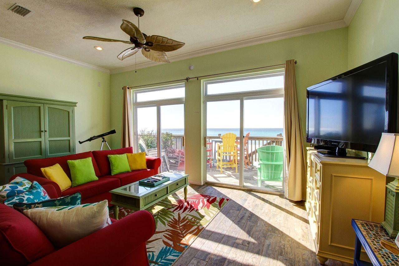 17663 Front Beach Road, Unit E Panama City Beach, FL 32413 - Photo 3 of 25 Large Beachfront Deck!