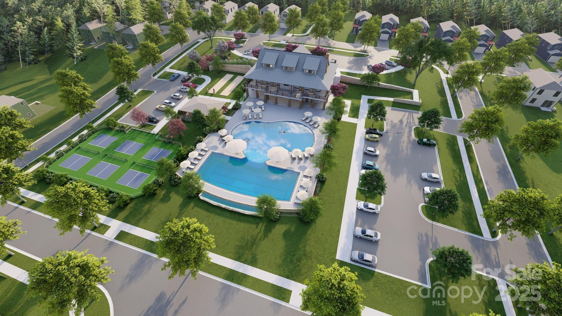 4262 Skyboat Circle Fort Mill, SC 29715 - Photo 39 of 44 an aerial view of residential houses with outdoor space