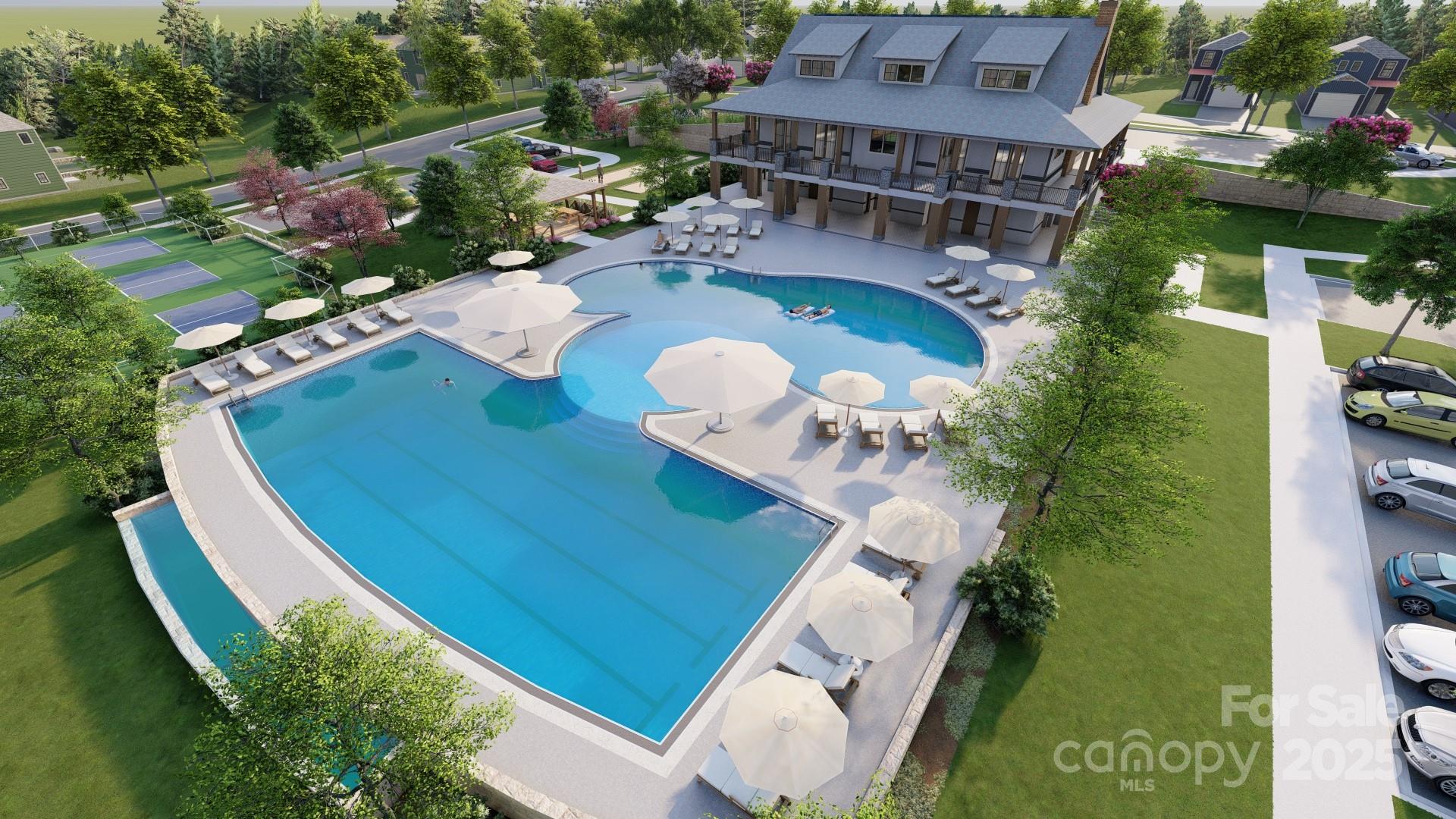 4262 Skyboat Circle Fort Mill, SC 29715 - Photo 42 of 44 an aerial view of a house