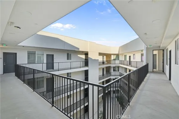 a view of a balcony