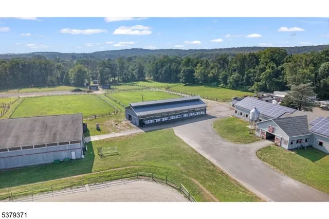 a view of a city with lawn chairs