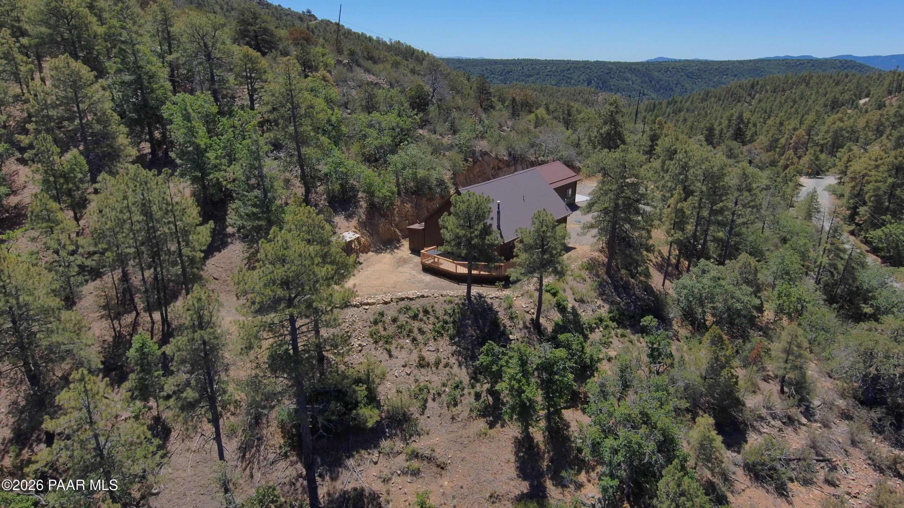 7251 South Big Bug Mesa Road Mayer, AZ 86333 - Photo 2 of 55 an aerial view of a house with a yard