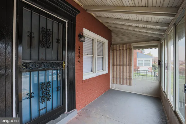 a view of an entryway door