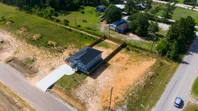a view of a yard with an outdoor space