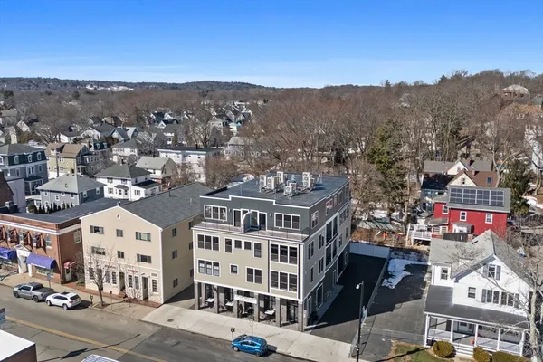 a view of city with tall buildings