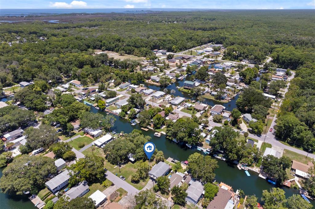 6297 Fine Street Weeki Wachee, FL 34607 - Photo 3 of 52 an aerial view of a houses with a yard