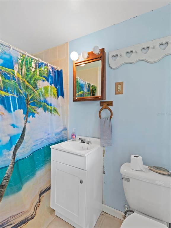 6297 Fine Street Weeki Wachee, FL 34607 - Photo 33 of 52 a bathroom with a sink mirror vanity and toilet