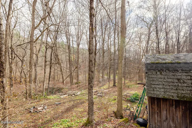 a backyard of a house
