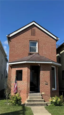 a front view of house