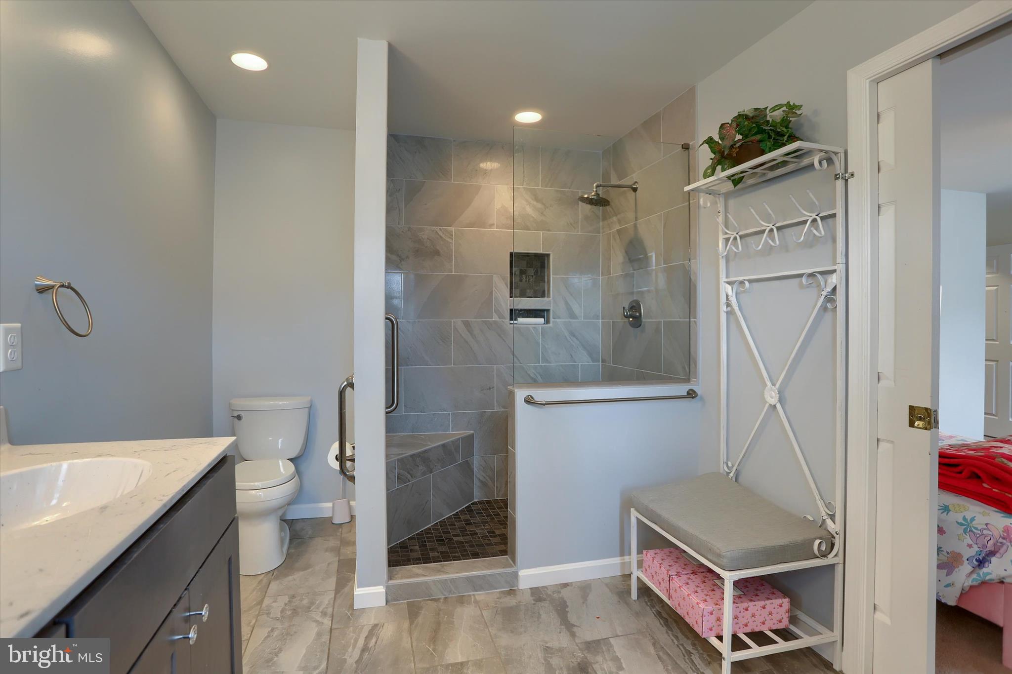 26 Rye Lane Palmyra, PA 17078 - Photo 26 of 52 a bathroom with a sink a toilet and shower