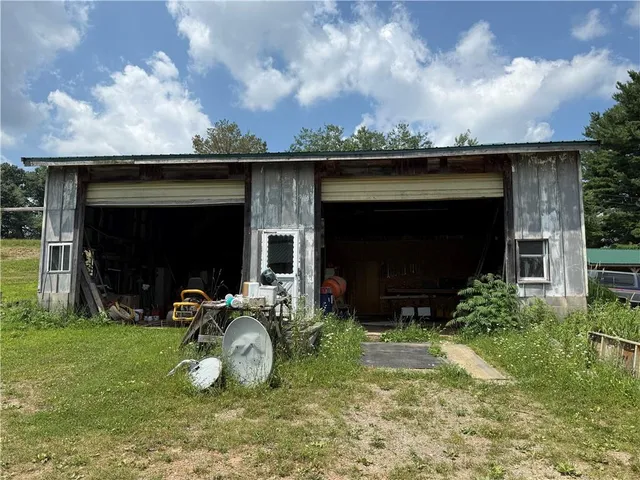 a room with furniture