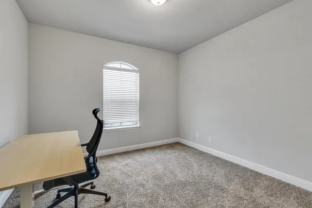 a view of workspace with a window